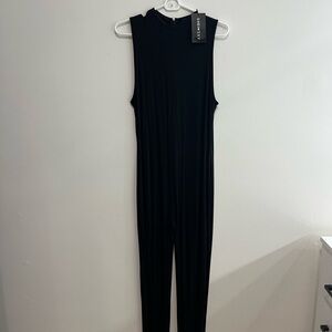 SHEIN SXY Classic Black Sleeveless Jumpsuit